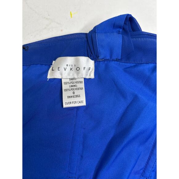 Bill Levkoff Bridesmaid Dress 155 Prom Wedding Short Gown Chiffon Sleeveless 8 - Picture 5 of 7